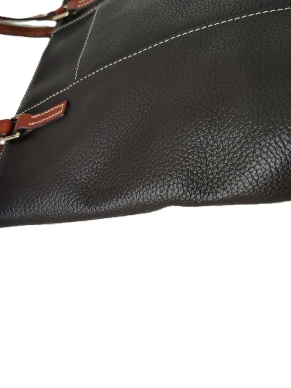 Dooney & Bourke Small Lexington Tote T’Moro Brown Pebble Grain Leather Handbag